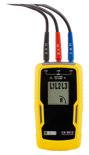 CA6612 ja CA6611 Vaihejärjestyksen tarkastukseen sekä moottorin testaukseen